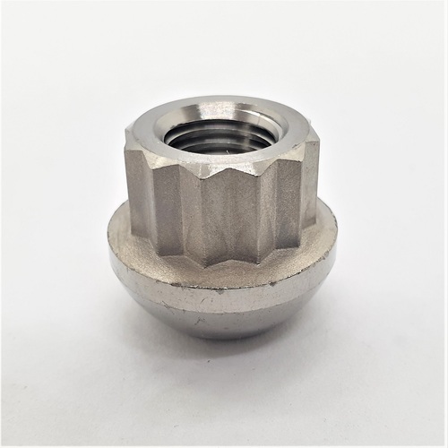 TITANIUM M12X1.5 12 POINT 60 DEGREE TAPER WHEEL NUT