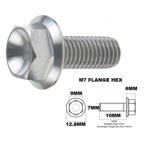 TITANIUM M7X1.00X10MM