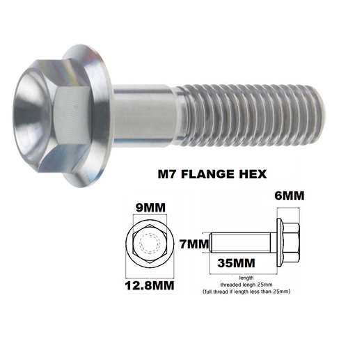 TITANIUM M7X1.00X35MM