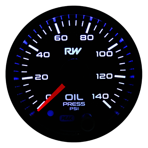 Raceworks 52mm Electronic Oil Pressure Gauge Kit