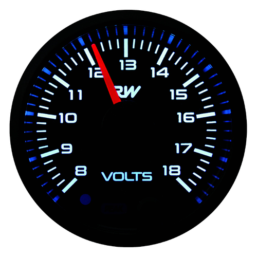 Raceworks 52mm Electronic Voltmeter Gauge Kit