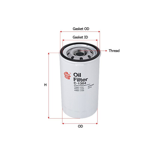 Sakura C-1304 Oil Filter -  C-1304