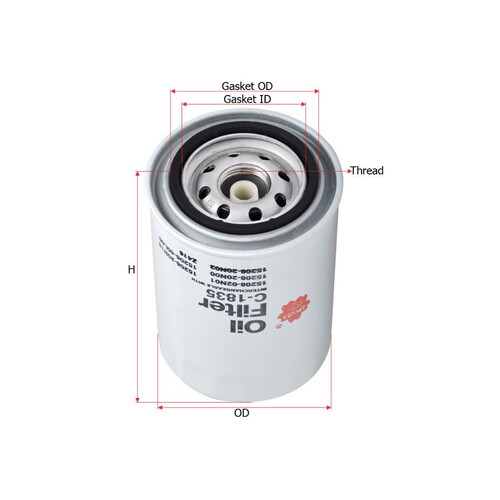 Sakura C-1835 Oil Filter -  C-1835