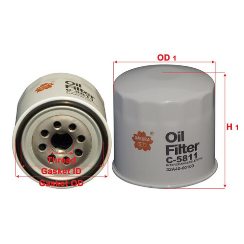 Sakura C-5811 Oil Filter -  C-5811