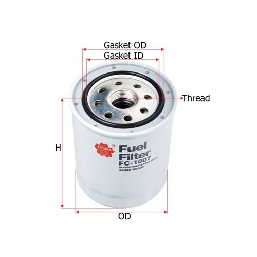 Sakura FC-1007 Fuel filter -  FC-1007