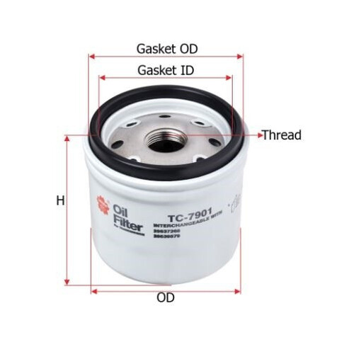 Sakura TC-7901 Oil Filter -  TC-7901