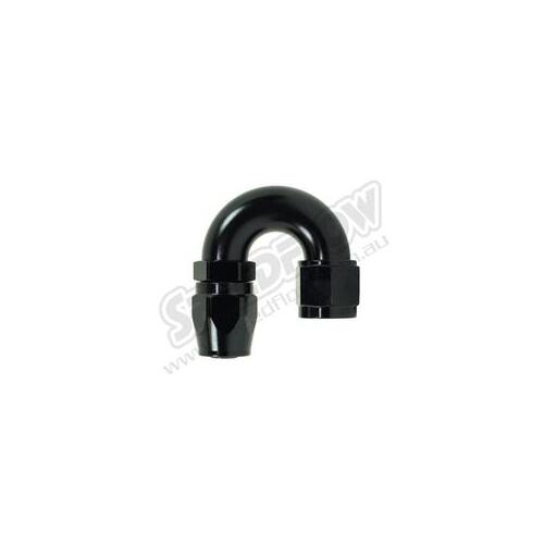 SPEEDFLOW 100 Series 180 Degree Hose Ends ~ Cutter Style 20 Black