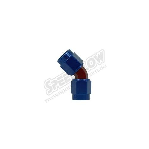 SPEEDFLOW Female 45 Degree Union Swivel Adapter - 16 Red/Blue