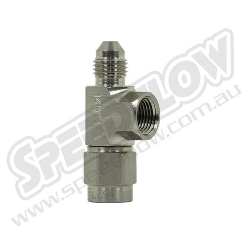 SPEEDFLOW Female to Male with 1/8\NPT Port - Steel - 140-03-S...........-3 Female - Male 1/8\NPT Port