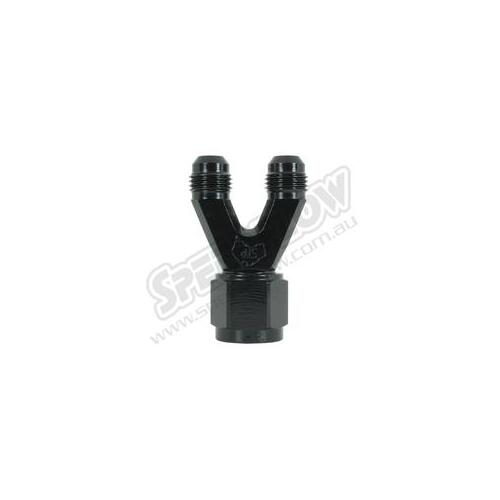 SPEEDFLOW Y Piece Parallel - Female to 2 x Male - 146-12-10...-12 Female to -10 Male Y Black
