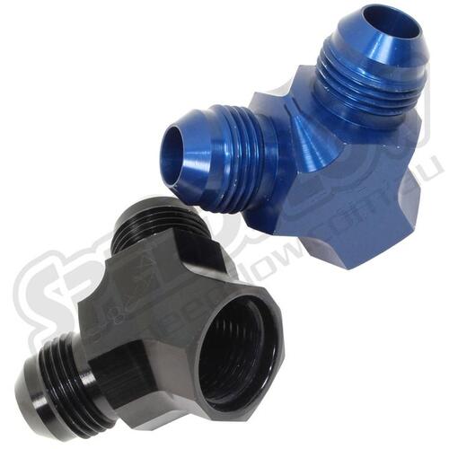 SPEEDFLOW Y Piece 45° - Female Port to 2 x Male - Blue