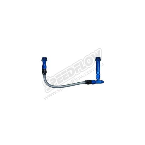SPEEDFLOW -6 Holley Carburettor Kits Suit 7/8\-20 Inlet Threads - 120 Series Start-Lite Hose Custom Anodised +10%
