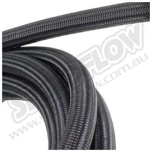 SPEEDFLOW 200 Series Teflon Black Anodised Braided Hose ~ 5 Metre Length 8 5 Meters