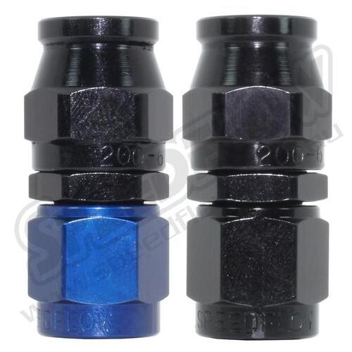 SPEEDFLOW 200 Series Straight Hose Ends 4 Blue/Black