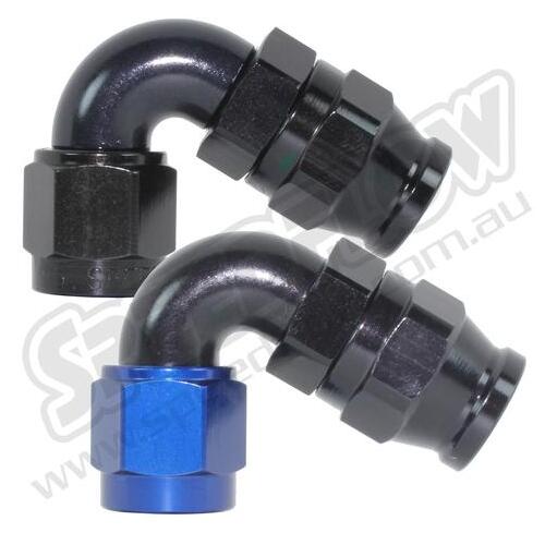 SPEEDFLOW 200 Series 120 Degree Hose Ends 6 Blue/Black