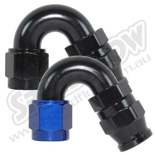 SPEEDFLOW 200 Series 150 Degree Hose Ends 6 Blue/Black