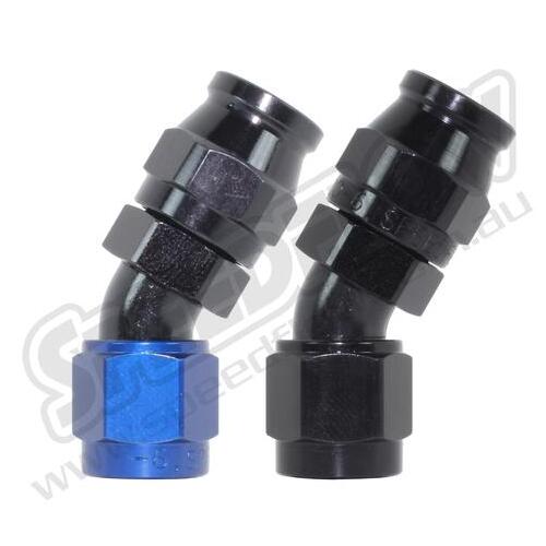 SPEEDFLOW 200 Series 30 Degree Hose Ends 4 Blue/Black