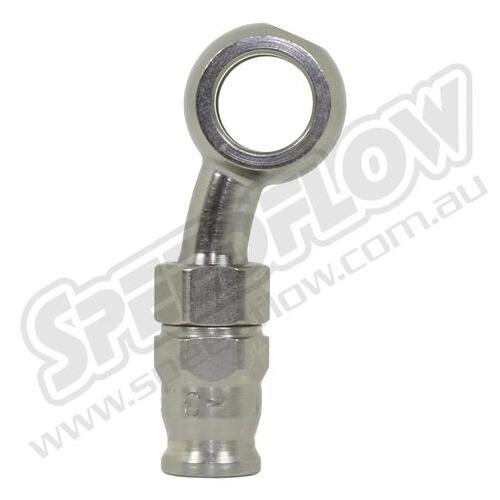 SPEEDFLOW 200 Series 3/8”-M10 Banjo Hose End 20 Degree Side – Steel