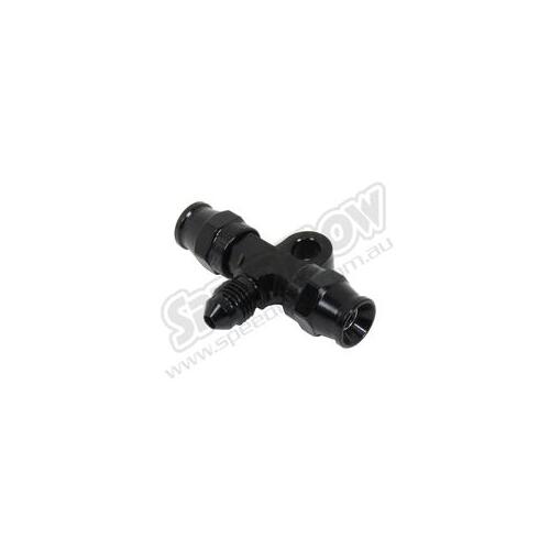 SPEEDFLOW 200 Series Hose End Tee with Male \u0026 Bracket - Steel