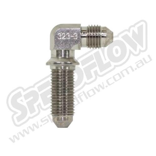 SPEEDFLOW Steel Flare Bulkhead 90 degree - 03 Male Straight Bulkhead