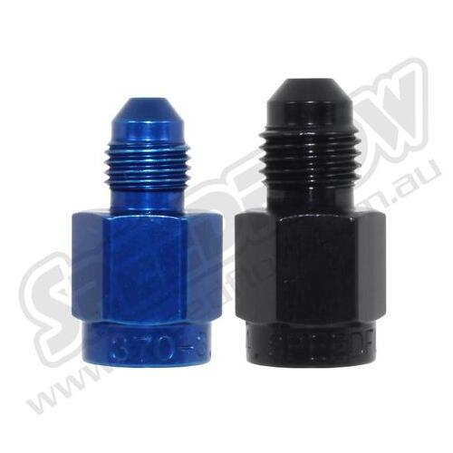 SPEEDFLOW Male AN to 1/8\ NPT Female Adapter - 03 Male to 1/8\ NPT Female Blue