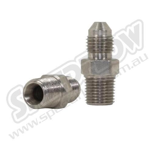 SPEEDFLOW AN Flare to NPT Steel Adapters - 04 Male to 1/16\ NPT Male