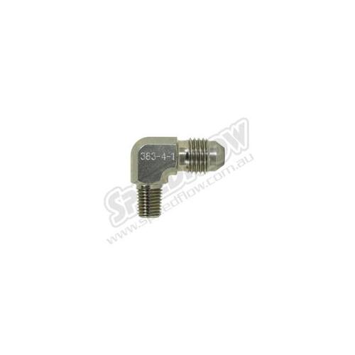SPEEDFLOW AN Flare to NPT Steel 90 Degree Adapters - 03 Male to 1/8\ NPT Male