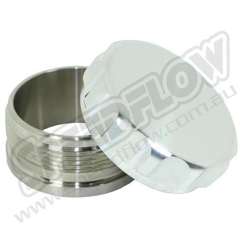 SPEEDFLOW 2\ Filler Cap \u0026 Weld Bung Assemblies - Stainless Steel Black