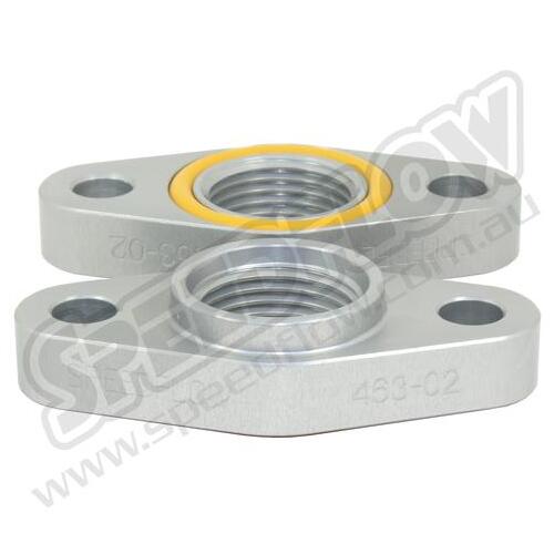 SPEEDFLOW Turbo Flange Adapter 50.8mm Hole Centres - Natural(Clear Anodising)