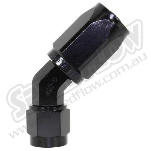 SPEEDFLOW Power Steering Hose End - 45 Degree 6