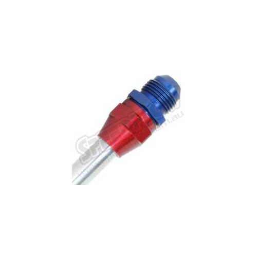 SPEEDFLOW AN Male To Tube Adapter - '-04 Male to 1/4\ Tube Red/Blue