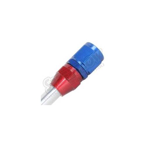 SPEEDFLOW Female Swivel To Tube Adapter - '-04 Male to 1/4\ Tube Red/Blue