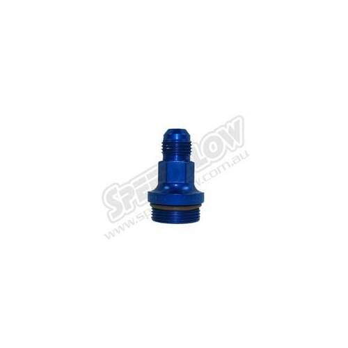 SPEEDFLOW Holley Carb Fittings - '-06 Male to 7/8\ Holley Blue