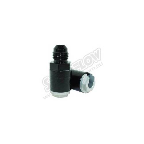 SPEEDFLOW AN Male To EFI Tube Adapter - '-08 Male to 3/8\ Tube Blue