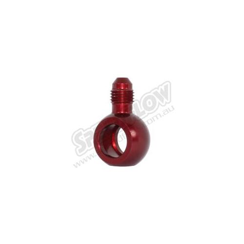 SPEEDFLOW AN Male to 14.5mm Aluminium Banjo - '-04 to 14.5mm Banjo Aluminium Red