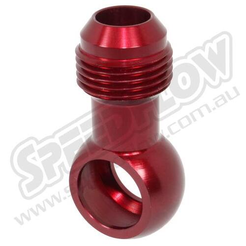 SPEEDFLOW AN Male to 16mm Banjo - '-10 to 16mm Banjo Red