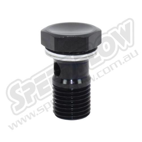 SPEEDFLOW Metric Banjo Bolts for 14.5mm Banjo - M12 x 1.25 Black