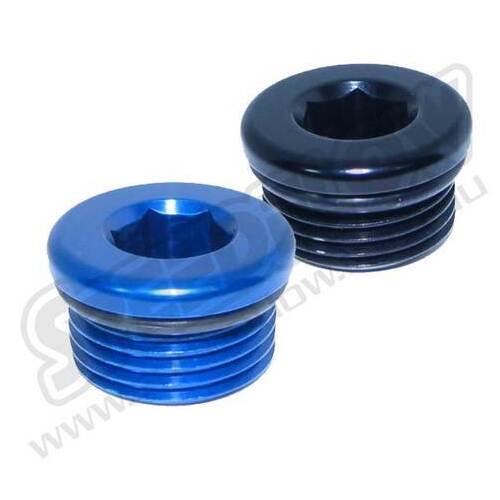 SPEEDFLOW Imperial In Hex O-Ring Port Plug - '-03 O-Ring Port Plug Blue