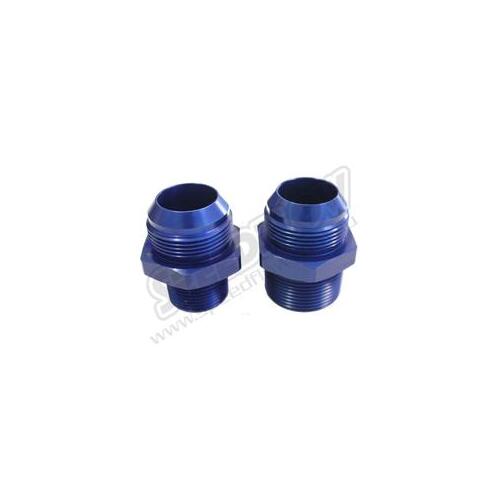 SPEEDFLOW AN Flare to NPT Adapters - '-08 to 3/8\ NPT Blue