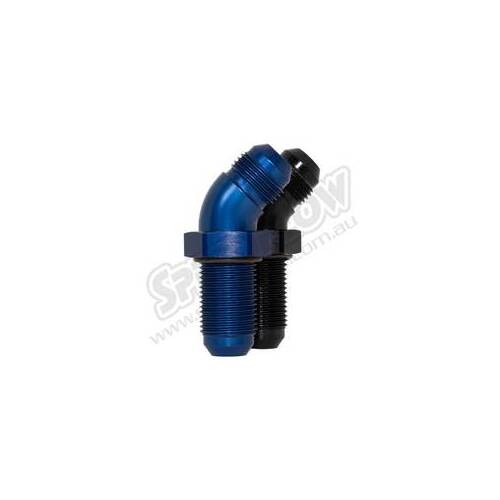 SPEEDFLOW AN Flare Bulkheads 45 Degrees 10 Blue