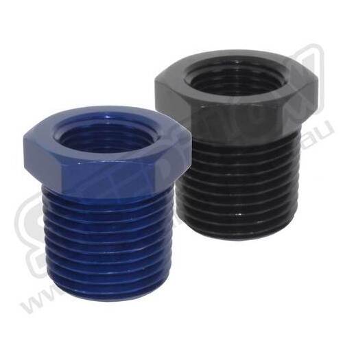 SPEEDFLOW NPT Reducers - 1/2\ Male to 1/8\ NPT Female Black