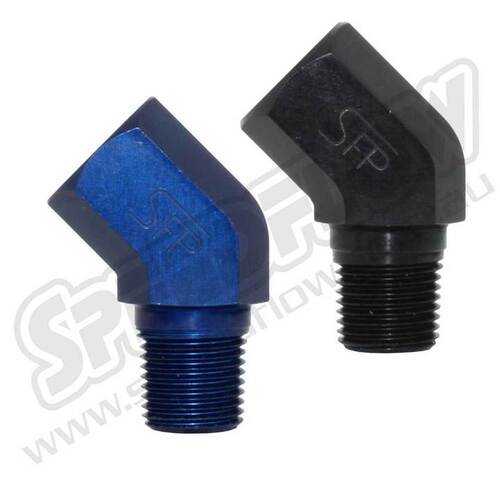 SPEEDFLOW NPT Male to Female 45 Degree - 1/8\ NPT Male Female Blue