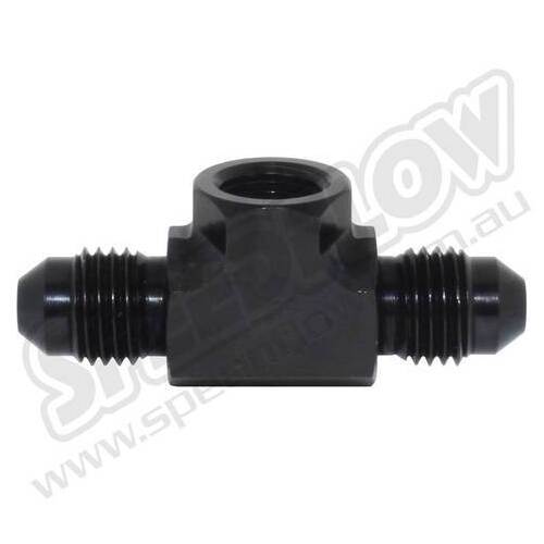 SPEEDFLOW -4 Tee 1/8\ NPT Port on Branch - Black