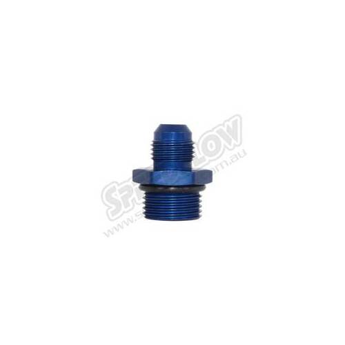 SPEEDFLOW AN Male to O-Ring Port - '-03 to -03 (3/8\-24) Port Blue