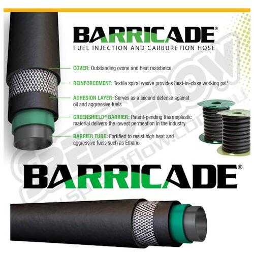 SPEEDFLOW Gates Barricade EFI Fuel Hose - 1/4” Per Metre