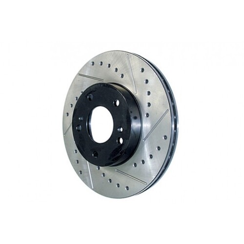 StopTech 127.35119L Drilled & Slotted Rear Rotor (Mercedes Benz C63 AMG 09-14) Left