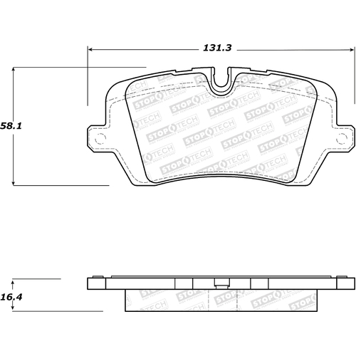 StopTech 308.16920 Street Brake Pads - Rear (Range Rover Sport 10-17)
