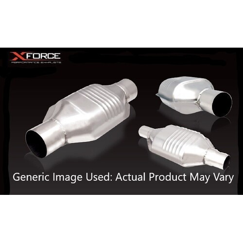 XForce Hi-Flow Racing Metallic Catalytic Converter Oval Body 4"X7" 2.5" Inlet