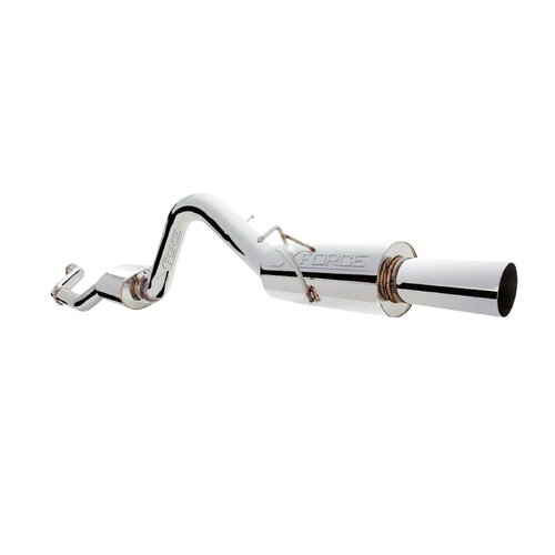 XForce 3.5" Center with VAREX Rear, Raw 409 Stainless Cat-Back System