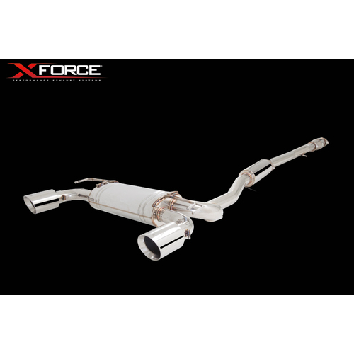 XForce 3in Cat-Back Exhaust - Non-Polished Stainless for (Lancer Ralliart 08-15)
